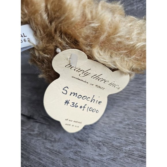 Vtg Bearly There Smoochie Westminster CA Bear Plush 36/1000 Tags Artist Signed - Picture 9 of 10